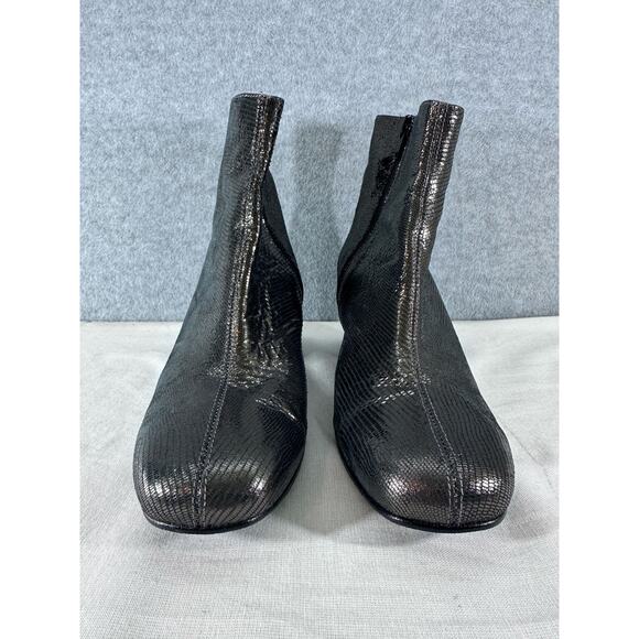 Sixty Seven Womens 39 (US 8.5) Chunky Block Heel Shimmer Ankle Boot Sparkle Chic - Picture 2 of 8